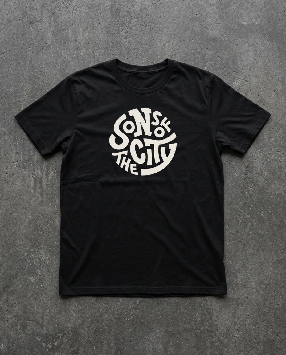 Logo Tee — Black — mock-up