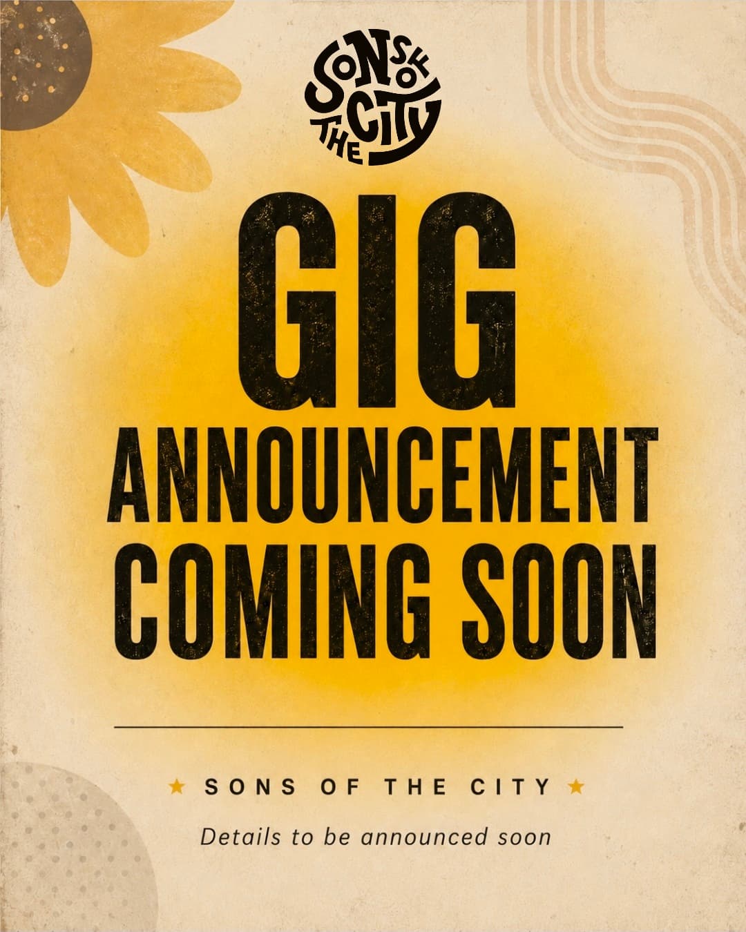 Poster for Sons of the City at TBC, TBC