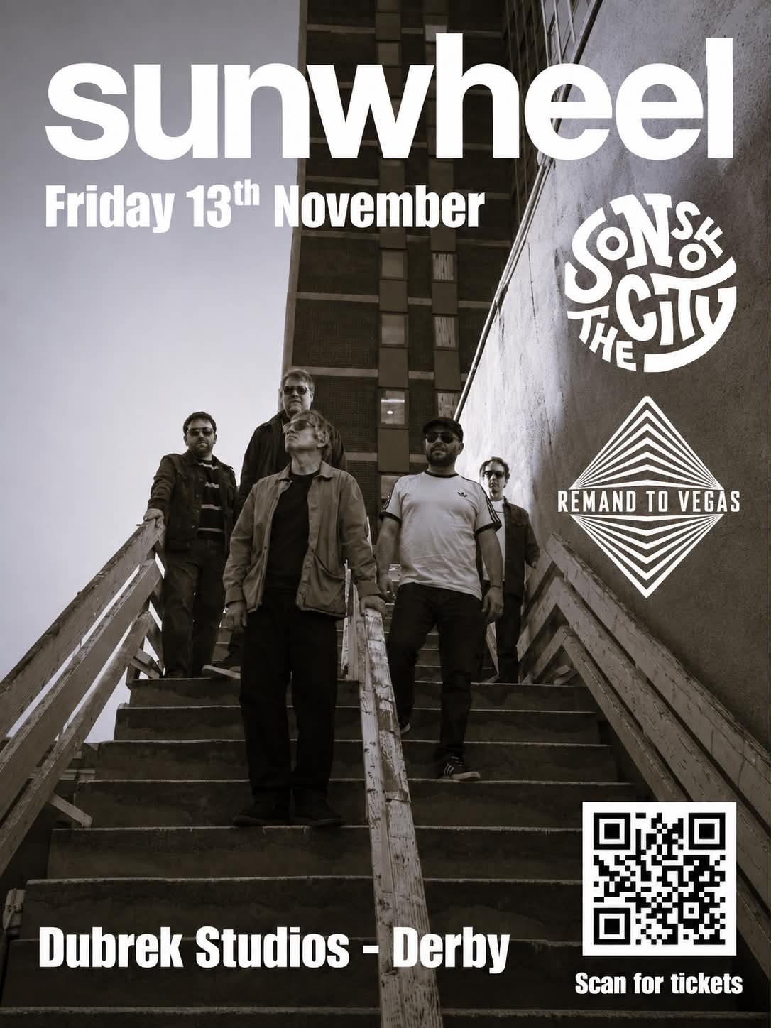 Poster for Sons of the City at DUBREK STUDIOS, 67 Bridge Street, DE1 3LB, Derby
